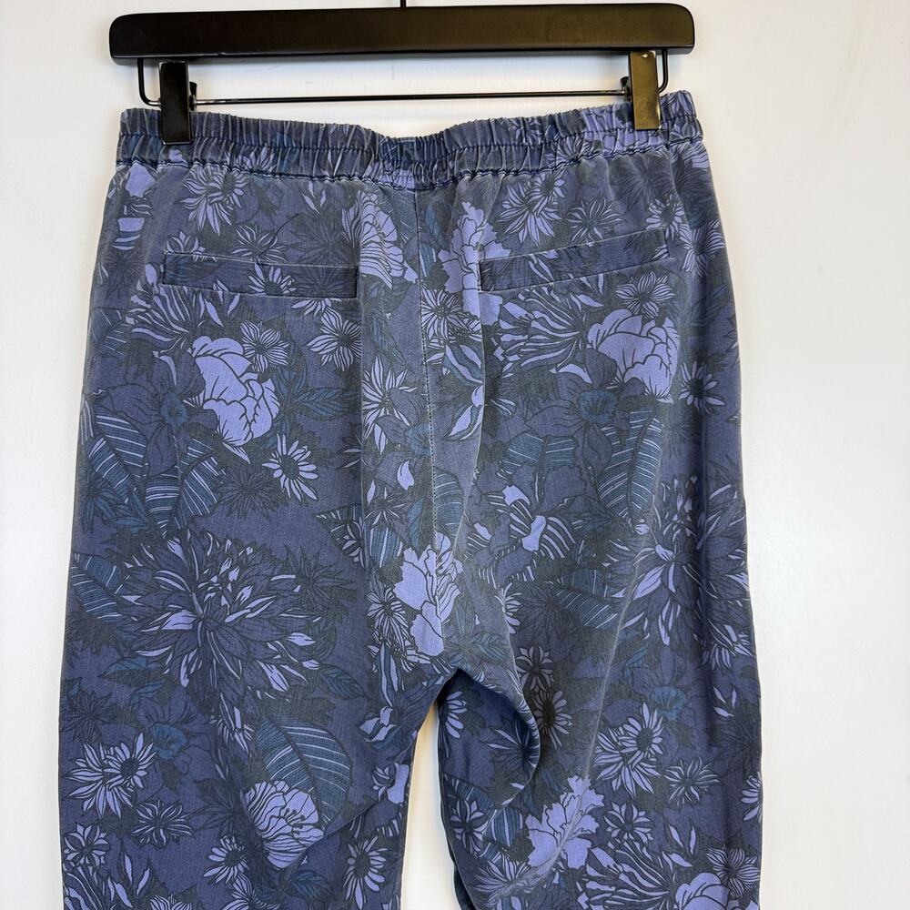 Marine Layer Womens Allison Pant Blue Floral High Rise - S - Picture 6 of 10